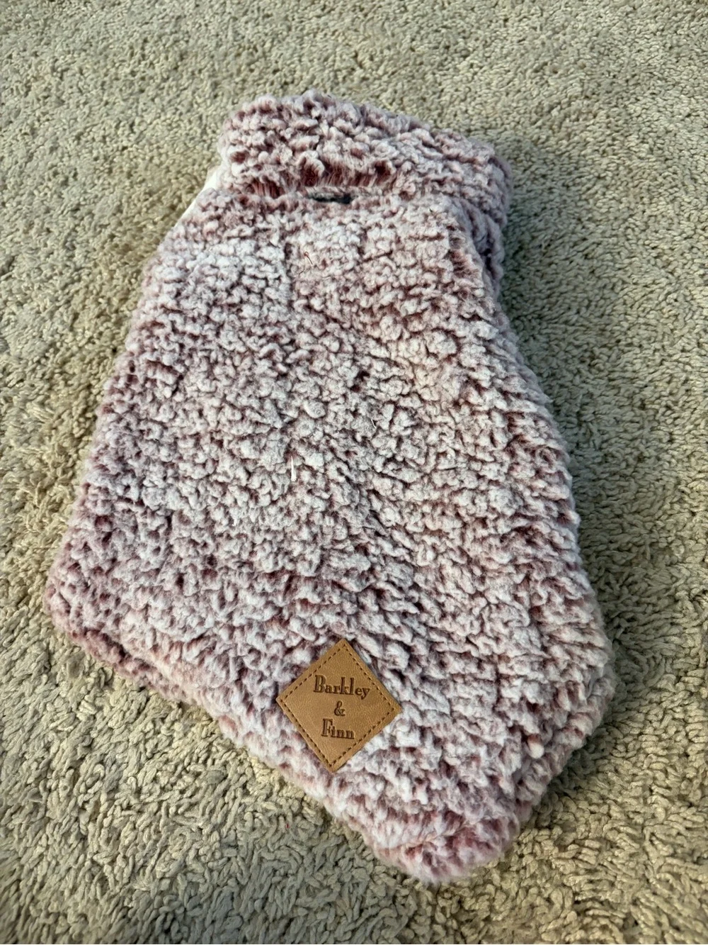 Plush Pink Sherpa Dog Sweater